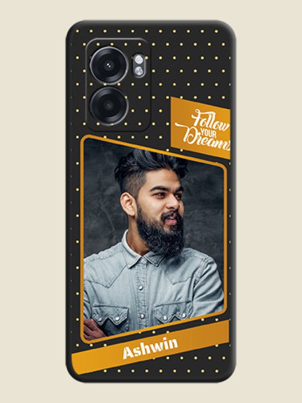 Custom Follow Your Dreams with White Dots on Space Black Custom Soft Matte Phone Cases - Oppo K10 5G