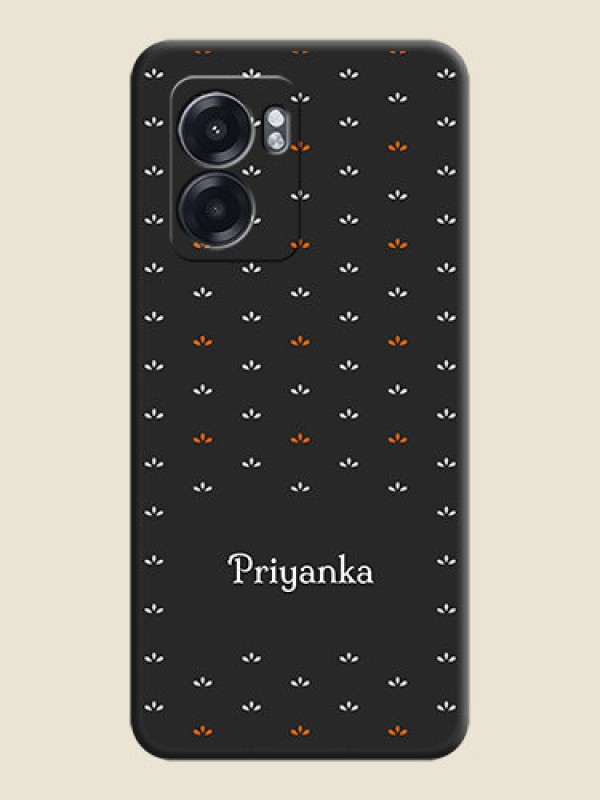 Custom Simple Pattern With Custom Text On Space Black Personalized Soft Matte Phone Covers -Oppo K10 5G