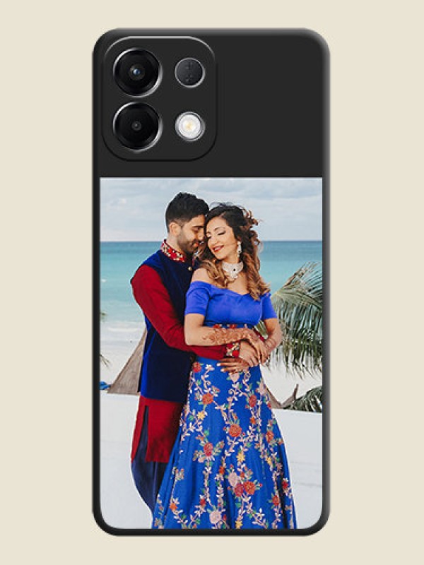 Custom Image Upload With Space Black Color On Custom Soft Matte Mobile Back Cover - Oppo K13 5G