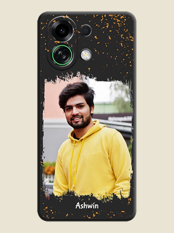 Custom Spray Free Design on Photo On Space Black Custom Soft Matte Mobile Back Cover - Oppo K13 Turbo 5G