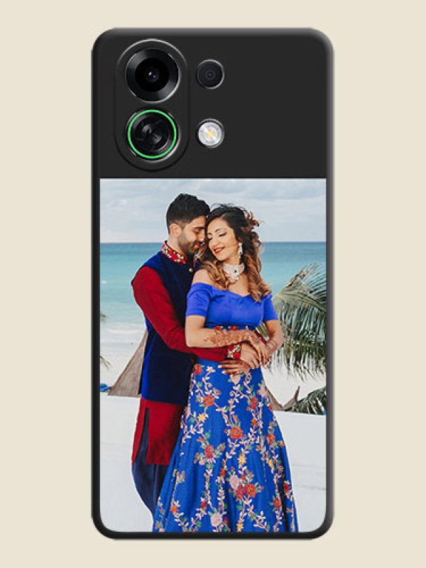 Custom Image Upload With Space Black Color On Custom Soft Matte Mobile Back Cover - Oppo K13 Turbo 5G
