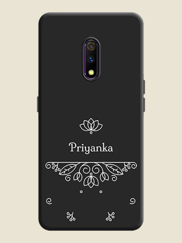 Custom Lotus Garden Custom Text On Space Black Personalized Soft Matte Phone Covers -Oppo K3