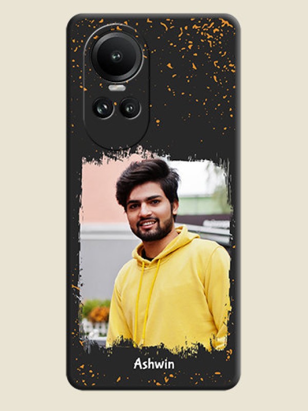Custom Spray Free Design - Photo on Space Black Soft Matte Phone Cover - Reno 10 5G