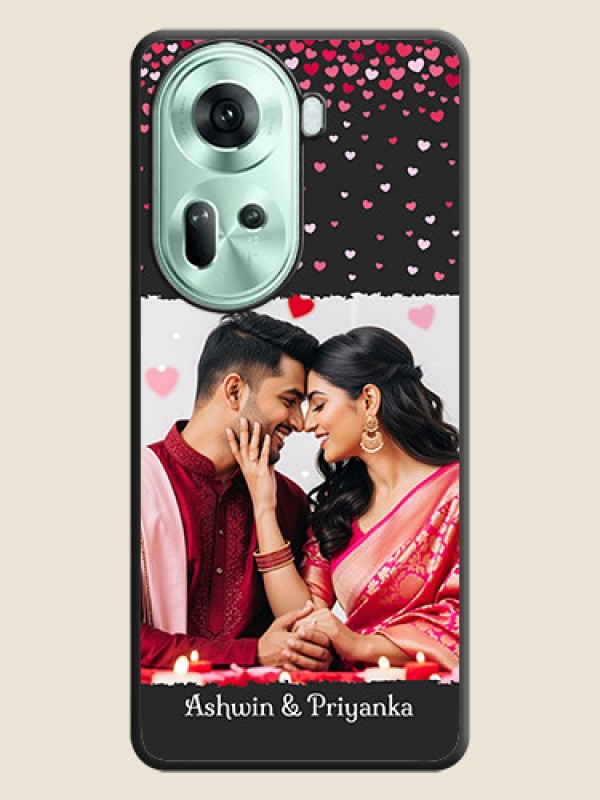 Custom Fall in Love with Your Partner - Photo on Space Black Soft Matte Phone Cover - Reno 11 5G