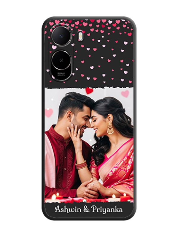 Custom Fall in Love with Your Partner on Photo On Space Black Custom Soft Matte Mobile Back Cover - Poco C81