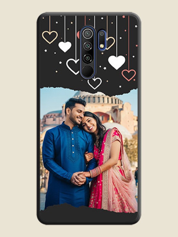 Custom Love Hangings with Splash Wave Picture on Space Black Custom Soft Matte Phone Back Cover - Poco M2 Reloaded