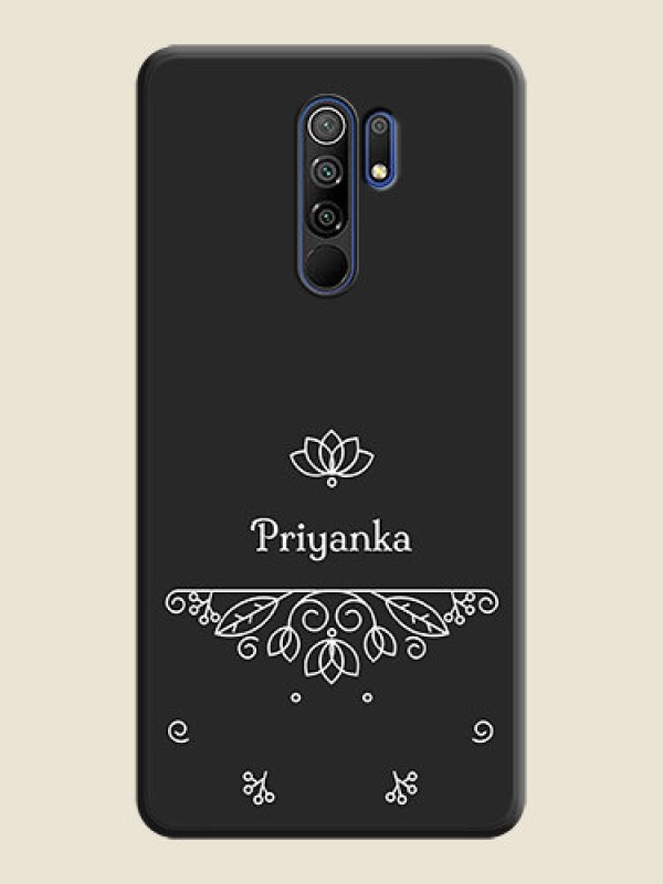 Custom Lotus Garden Custom Text On Space Black Personalized Soft Matte Phone Covers -Poco M2 Reloaded