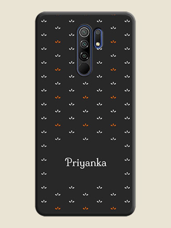 Custom Simple Pattern With Custom Text On Space Black Personalized Soft Matte Phone Covers -Poco M2