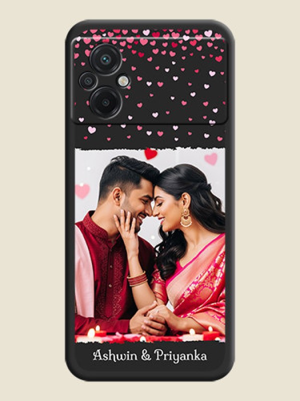 Custom Fall in Love with Your Partner  on Photo on Space Black Soft Matte Phone Cover - Poco M5