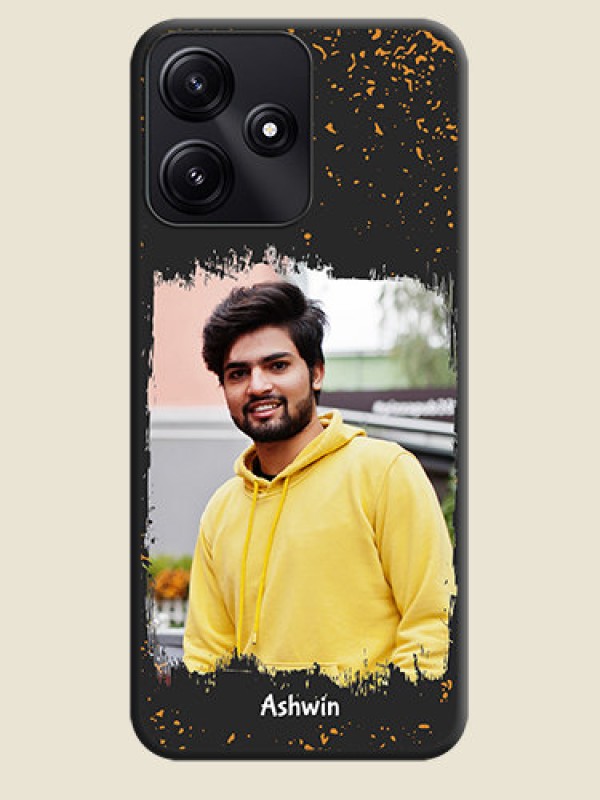 Custom Spray Free Design - Photo on Space Black Soft Matte Phone Cover - Poco M6 Pro 5G