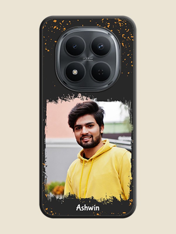 Custom Spray Free Design on Photo On Space Black Custom Soft Matte Mobile Back Cover - Poco M8 5G