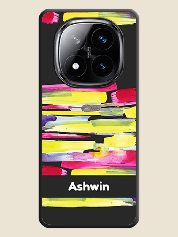 Custom Brush Coloured On Space Black Custom Soft Matte Mobile Back Cover - Poco X7 5G