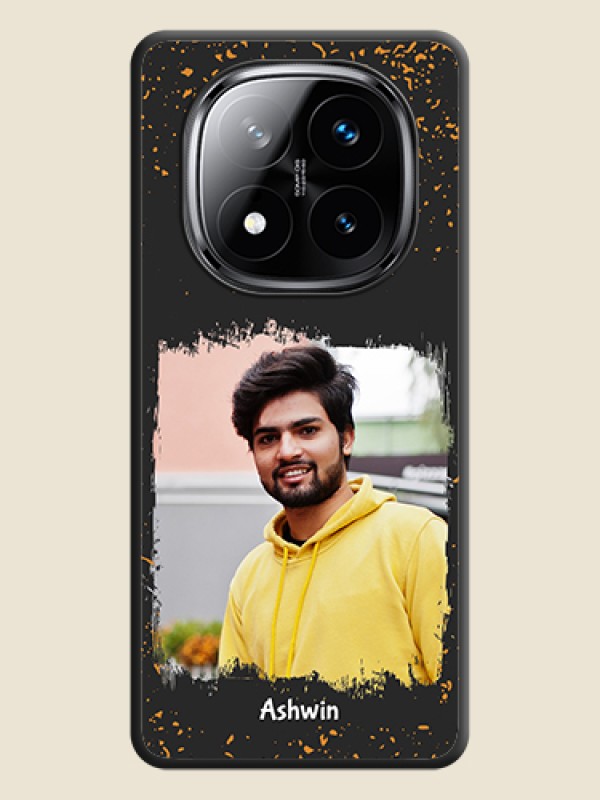Custom Spray Free Design on Photo On Space Black Custom Soft Matte Mobile Back Cover - Poco X7 5G