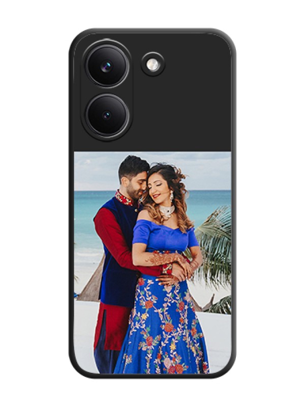 Custom Image Upload With Space Black Color On Custom Soft Matte Mobile Back Cover - Poco X8 Pro 5G