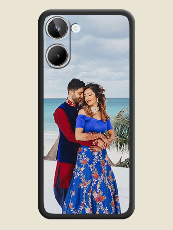 Custom Full Single Pic Upload On Space Black Personalized Soft Matte Phone Covers -Realme 10 Pro 5G