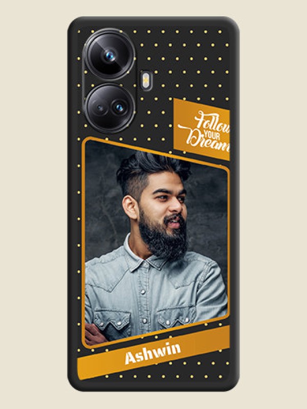 Custom Follow Your Dreams with White Dots on Space Black Custom Soft Matte Phone Cases - Realme 10 Pro Plus 5G