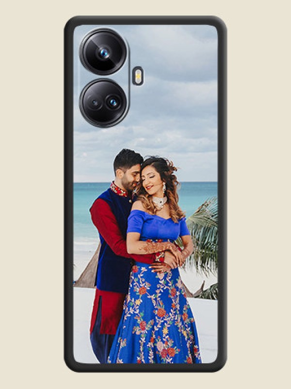 Custom Full Single Pic Upload On Space Black Personalized Soft Matte Phone Covers -Realme 10 Pro Plus 5G