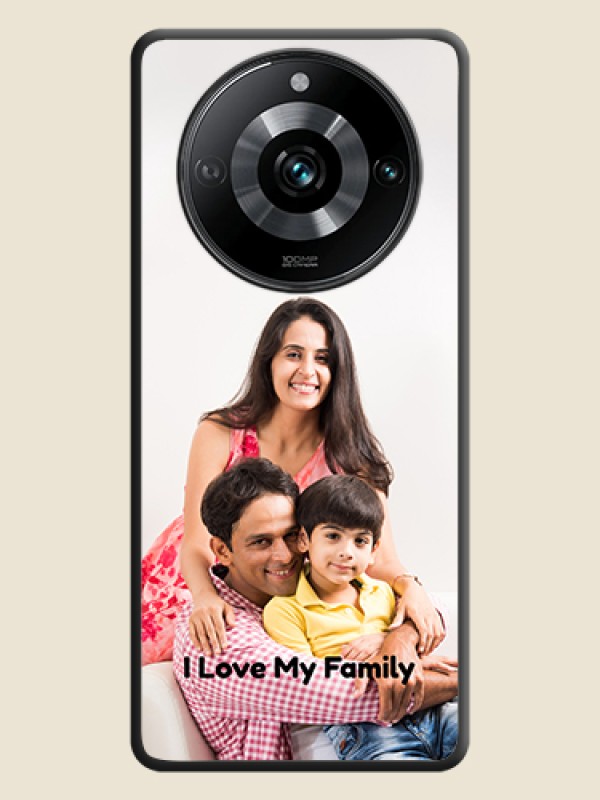 Custom Full Single Pic Upload With Text On Space Black Personalized Soft Matte Phone Covers - Realme 11 Pro 5G
