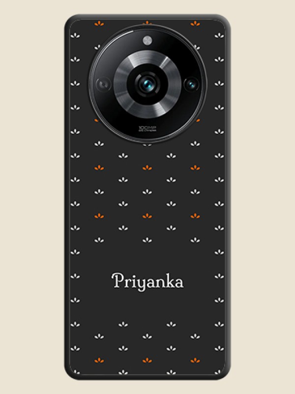 Custom Simple Pattern With Custom Text On Space Black Personalized Soft Matte Phone Covers - Realme 11 Pro 5G