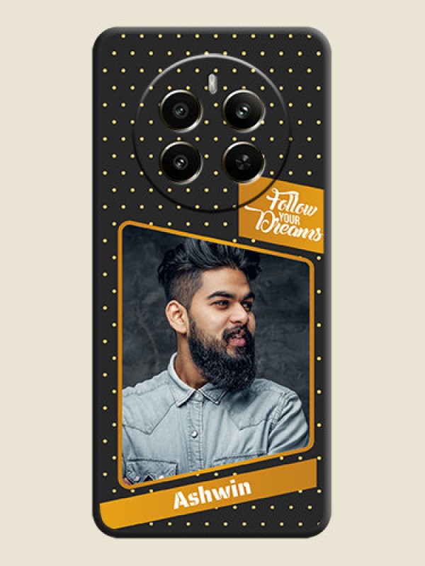 Custom Follow Your Dreams with White Dots on Space Black Custom Soft Matte Phone Cases - Realme 12 Plus 5G
