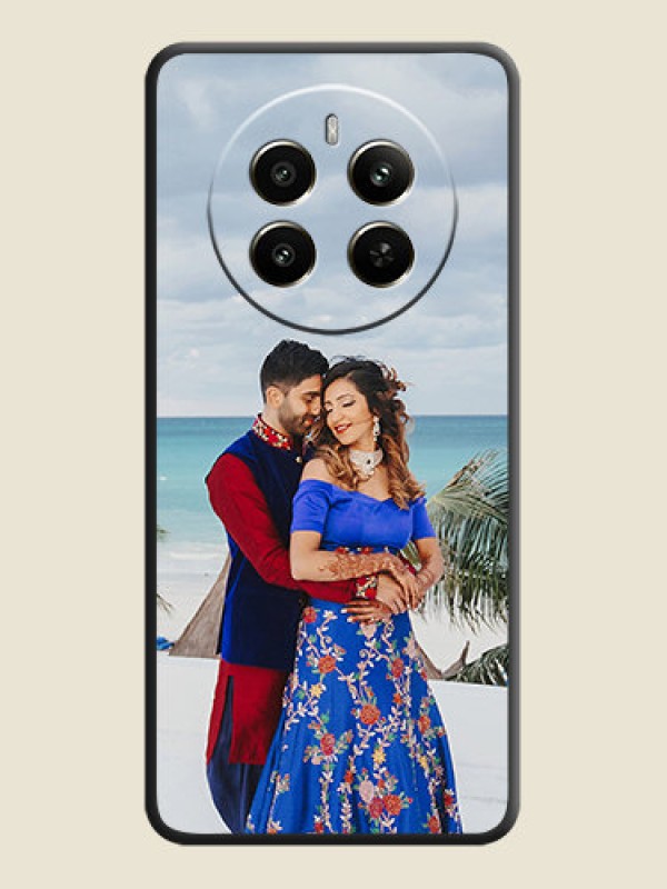 Custom Full Single Pic Upload On Space Black Personalized Soft Matte Phone Covers - Realme 12 Plus 5G