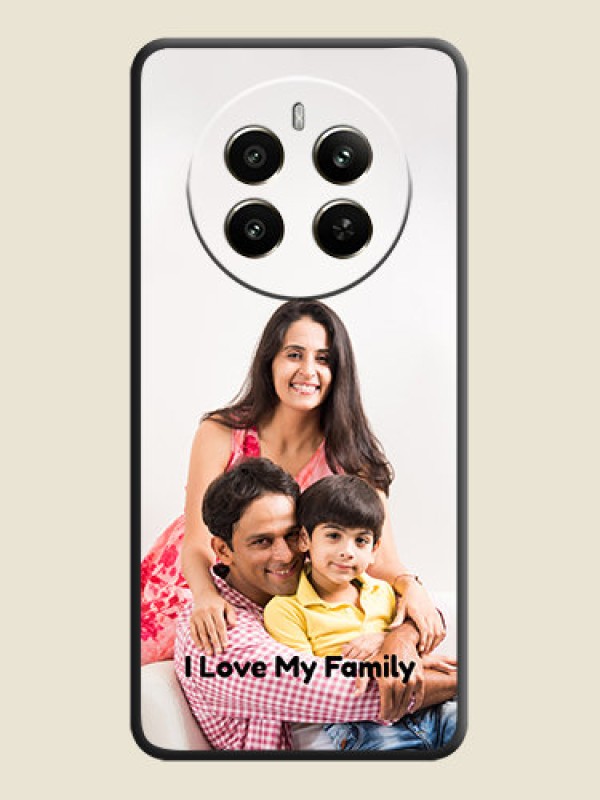Custom Full Single Pic Upload With Text On Space Black Personalized Soft Matte Phone Covers - Realme 12 Plus 5G