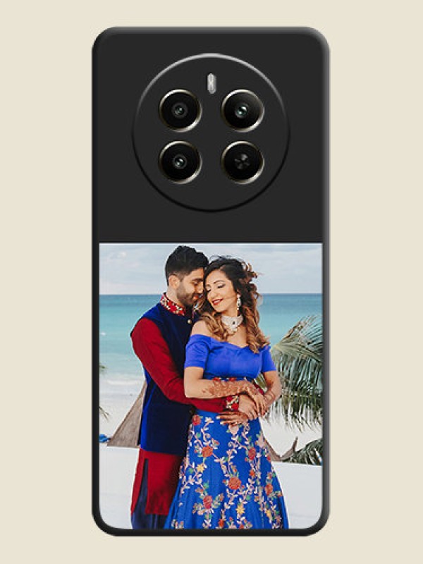 Custom Image Upload With Space Black Color On Custom Soft Matte Mobile Back Cover - Realme 12 Plus 5G