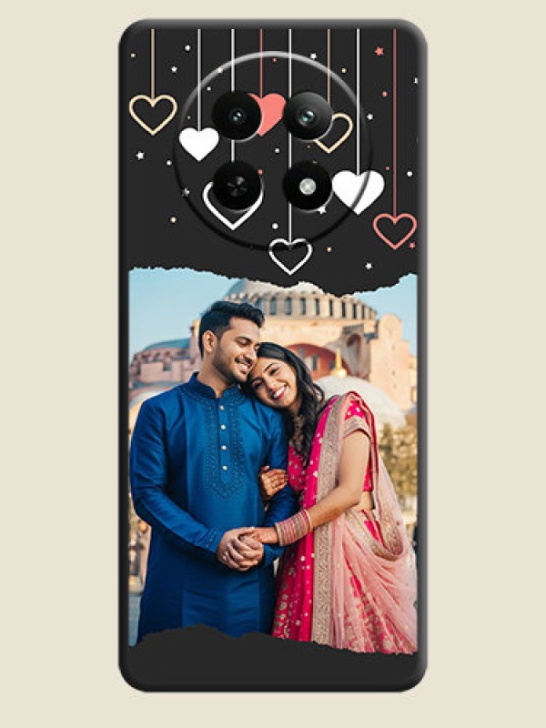 Custom Love Hangings with Splash Wave Picture On Space Black Custom Soft Matte Mobile Back Cover - Realme 13 5G