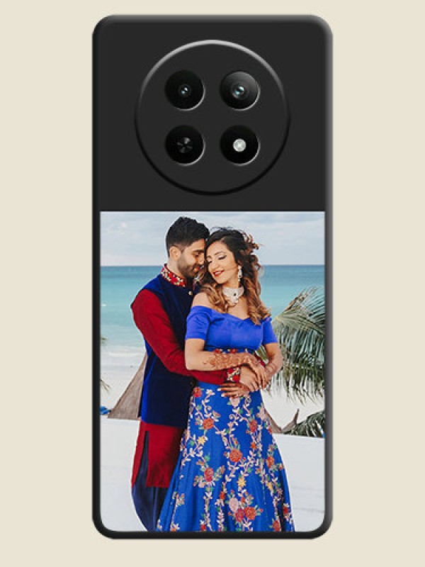 Custom Image Upload With Space Black Color On Custom Soft Matte Mobile Back Cover - Realme 13 5G