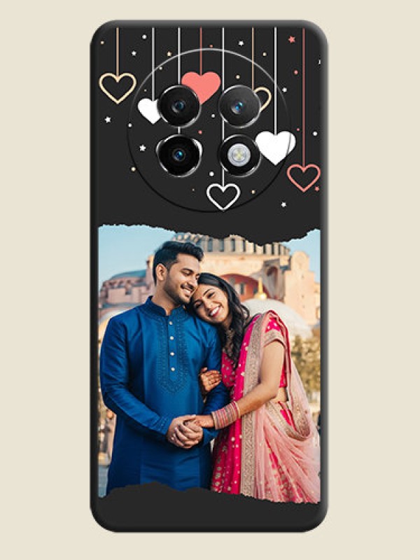 Custom Love Hangings with Splash Wave Picture On Space Black Custom Soft Matte Mobile Back Cover - Realme 13 Plus 5G