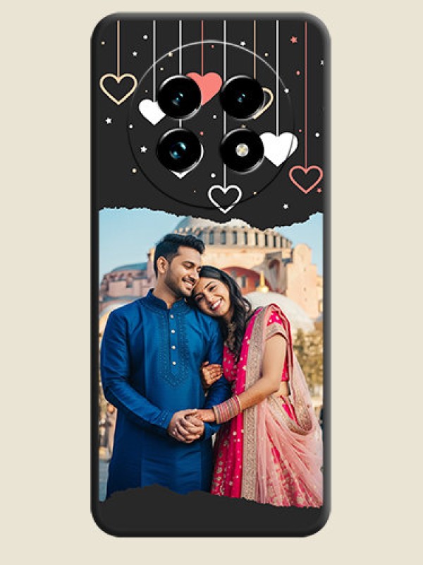 Custom Love Hangings with Splash Wave Picture On Space Black Custom Soft Matte Mobile Back Cover - Realme 13 Pro Plus 5G