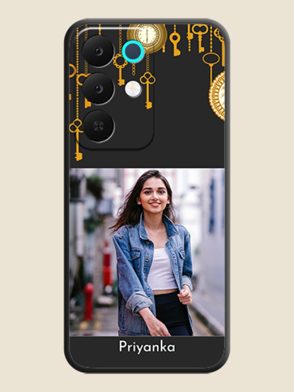 Custom Decorative Design with Text On Space Black Custom Soft Matte Mobile Back Cover - Realme 15X 5G