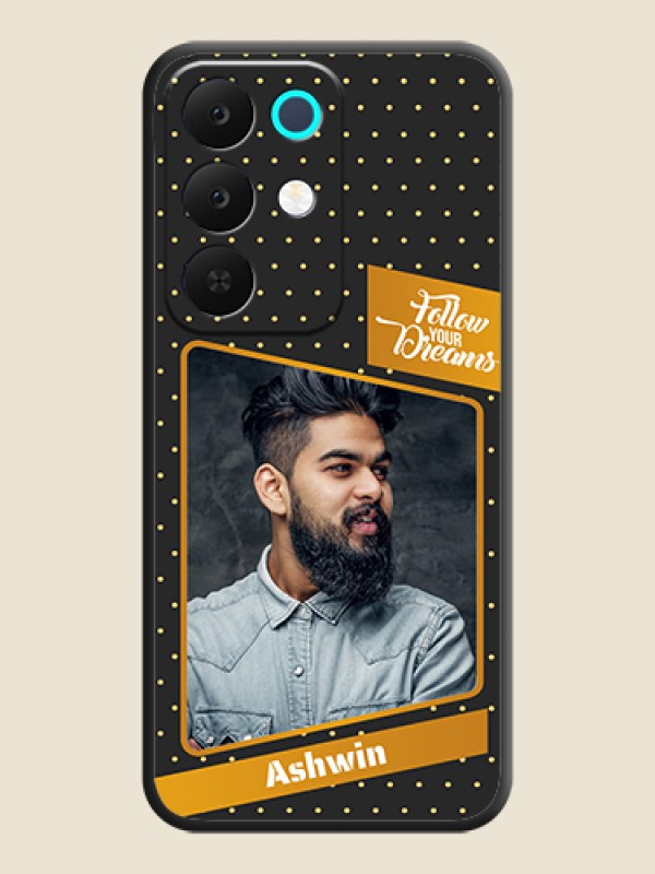 Custom Follow Your Dreams with White Dots On Space Black Custom Soft Matte Mobile Back Cover - Realme 15X 5G