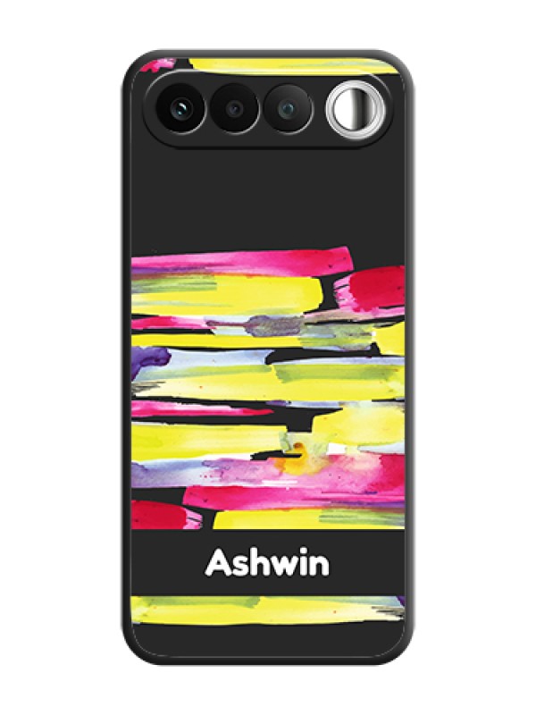 Custom Brush Coloured On Space Black Custom Soft Matte Mobile Back Cover - Realme 16 5G