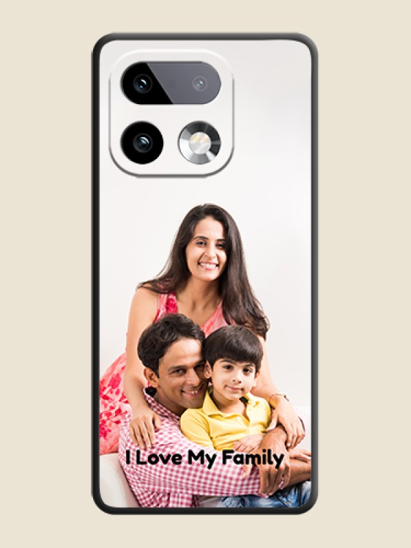 Custom Full Single Pic Upload With Text On Space Black Custom Soft Matte Mobile Back Cover - Realme 16 Pro Plus 5G