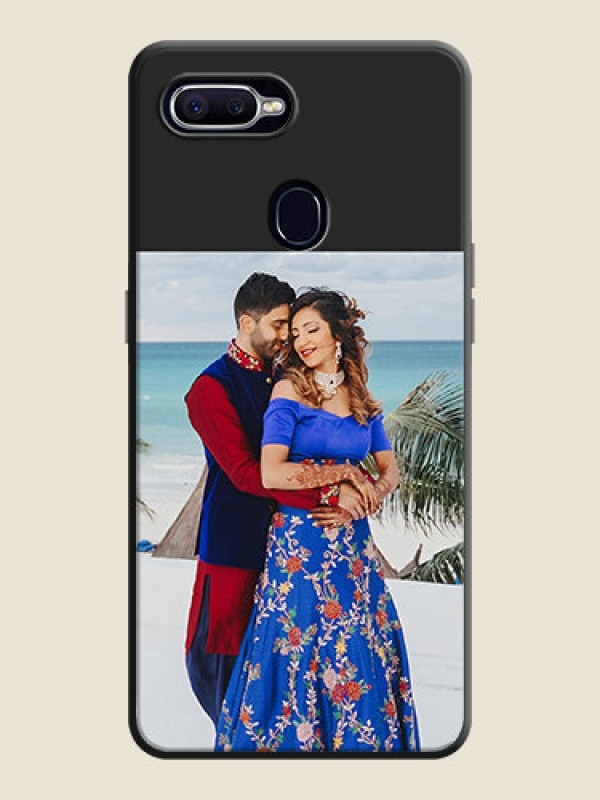 Custom Image Upload With Space Black Color On Custom Soft Matte Mobile Back Cover - Realme 2 Pro