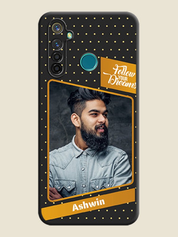 Custom Follow Your Dreams with White Dots on Space Black Custom Soft Matte Phone Cases - Realme 5 Pro
