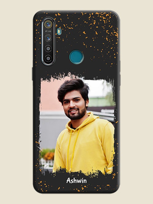 Custom Spray Free Design - Photo on Space Black Soft Matte Phone Cover - Realme 5