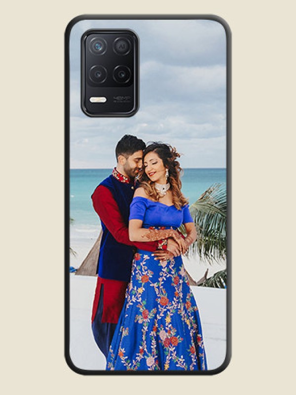 Custom Full Single Pic Upload On Space Black Personalized Soft Matte Phone Covers -Realme 8 5G