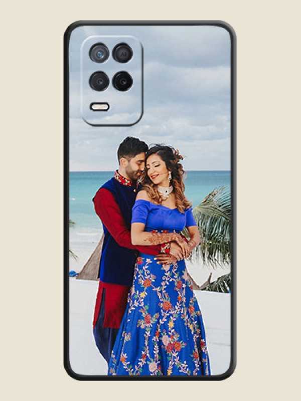Custom Full Single Pic Upload On Space Black Personalized Soft Matte Phone Covers -Realme 9 5G