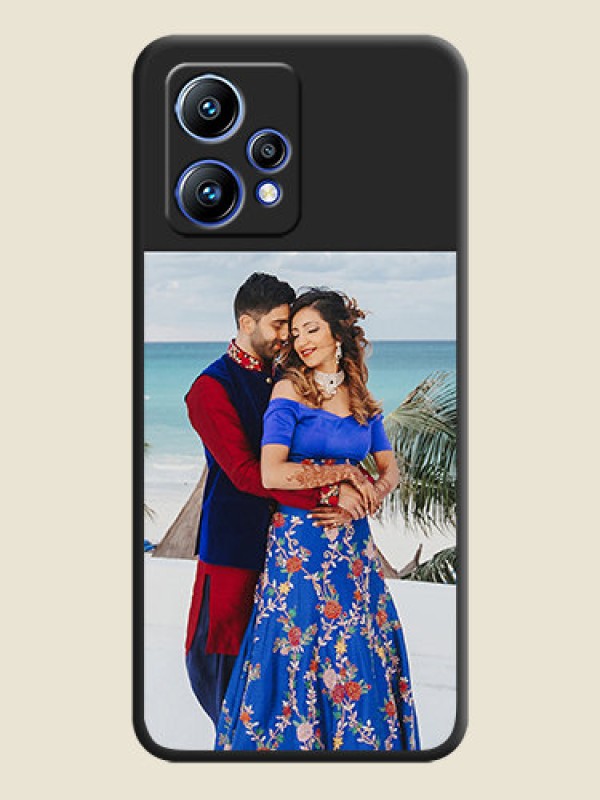 Custom Image Upload With Space Black Color On Custom Soft Matte Mobile Back Cover - Realme 9 Pro Plus 5G