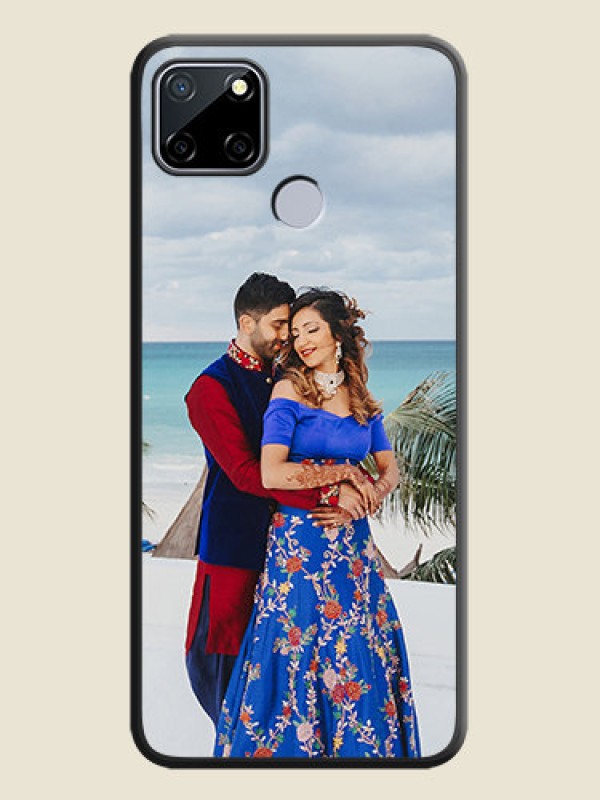 Custom Full Single Pic Upload On Space Black Personalized Soft Matte Phone Covers -Realme C12