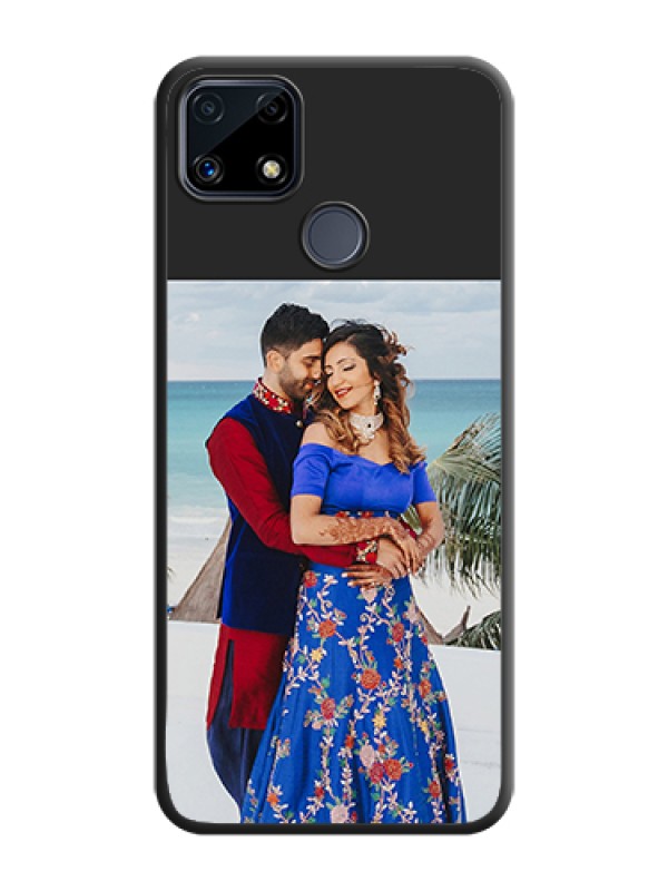 Custom Image Upload With Space Black Color On Custom Soft Matte Mobile Back Cover - Realme C25