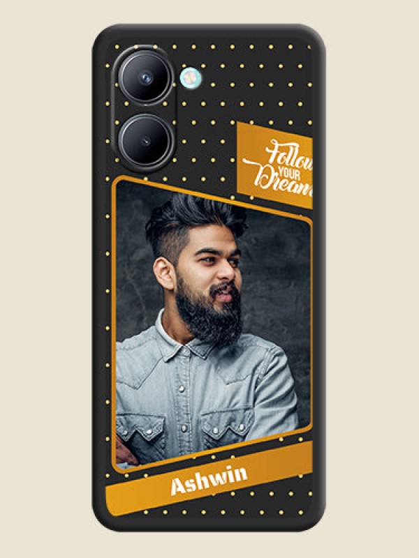Custom Follow Your Dreams with White Dots on Space Black Custom Soft Matte Phone Cases - Realme C33