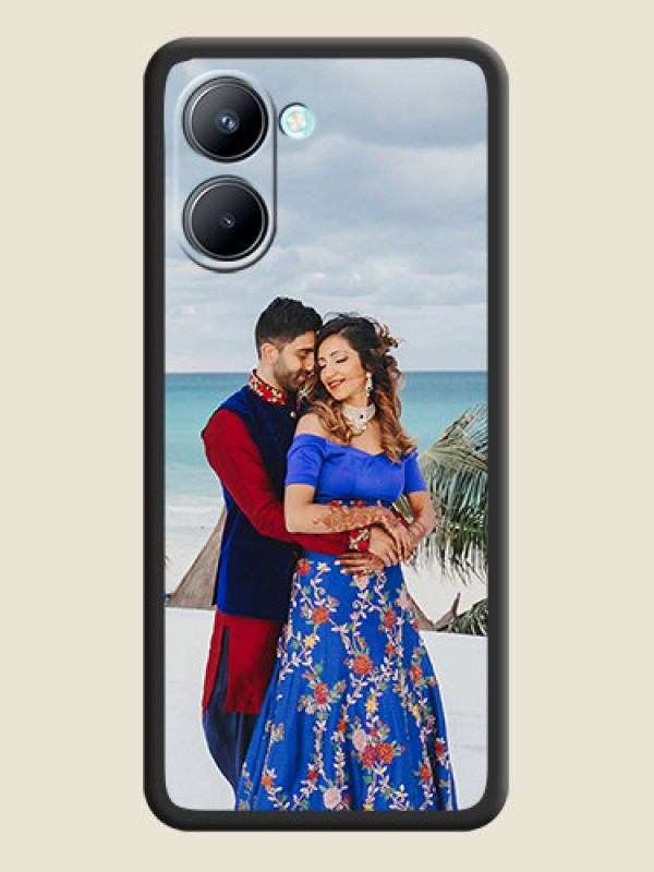 Custom Full Single Pic Upload On Space Black Personalized Soft Matte Phone Covers -Realme C33