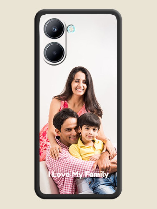 Custom Full Single Pic Upload With Text On Space Black Personalized Soft Matte Phone Covers -Realme C33