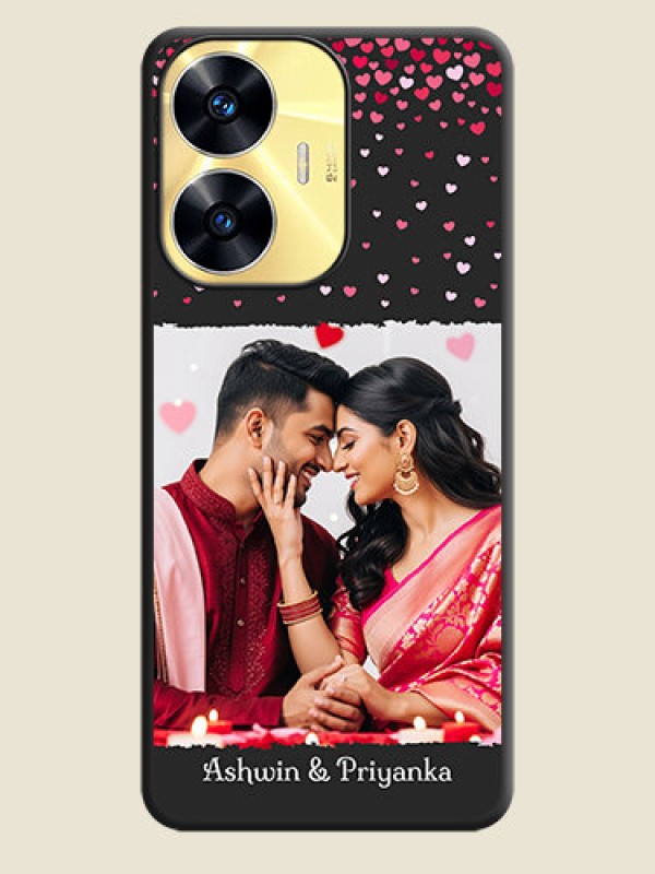 Custom Fall in Love with Your Partner  on Photo on Space Black Soft Matte Phone Cover - Realme C55