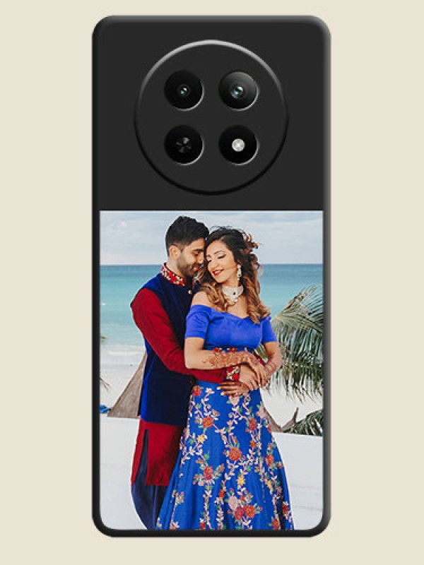 Custom Image Upload With Space Black Color On Custom Soft Matte Mobile Back Cover - Realme C65 5G