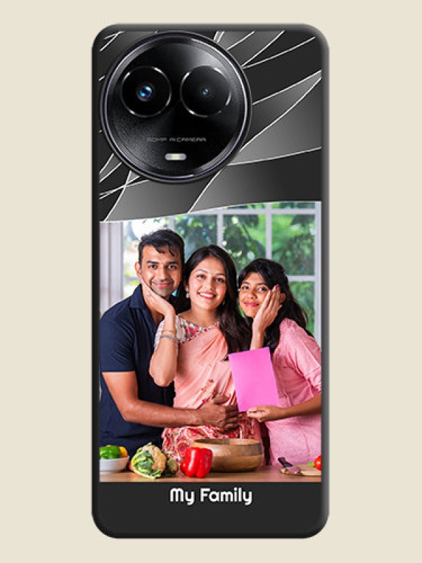 Custom Mixed Wave Lines - Photo on Space Black Soft Matte Mobile Cover - Realme C67 5G