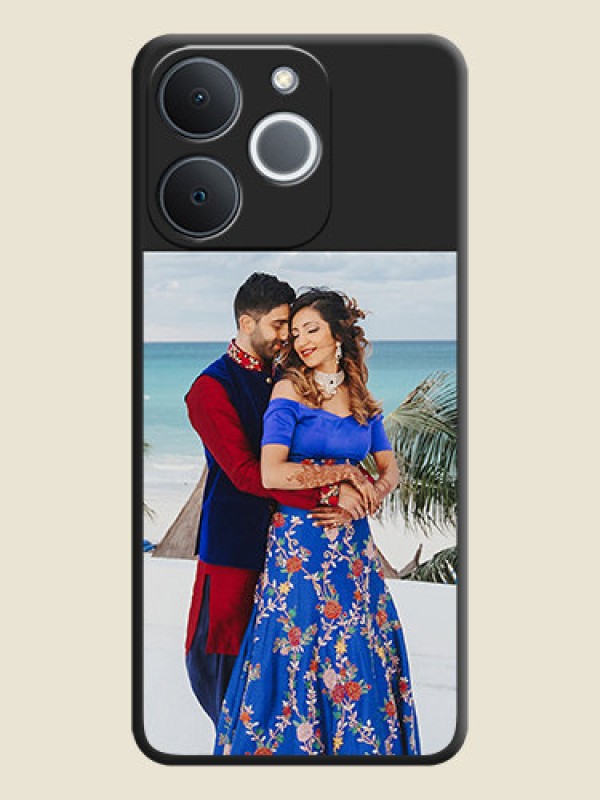 Custom Image Upload With Space Black Color On Custom Soft Matte Mobile Back Cover - Realme C71 4G
